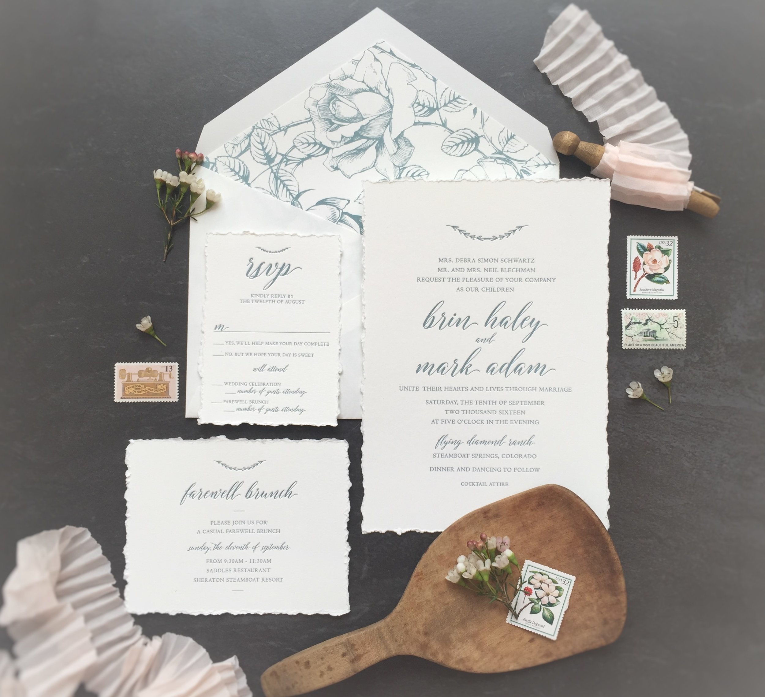  Wedding Stationery Suite in Aspen, Colorado 