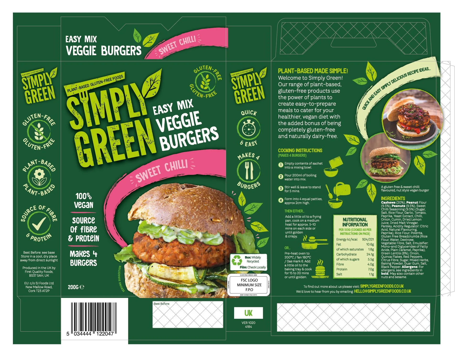 Simply Green Sweet Chilli Veggie Burger UK 1020 TP.jpg