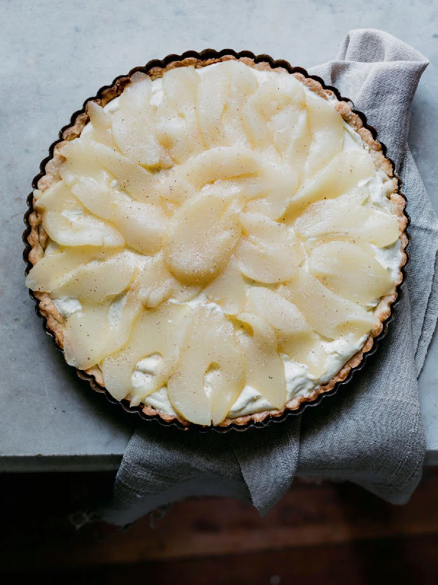 Pear Ginger Cream Tart