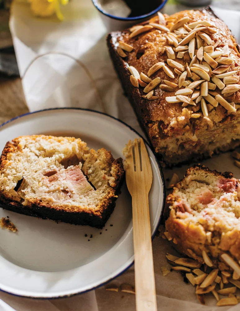 Rhubarb Almond Cake