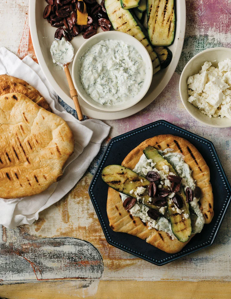 Grilled Zucchini Souvlaki