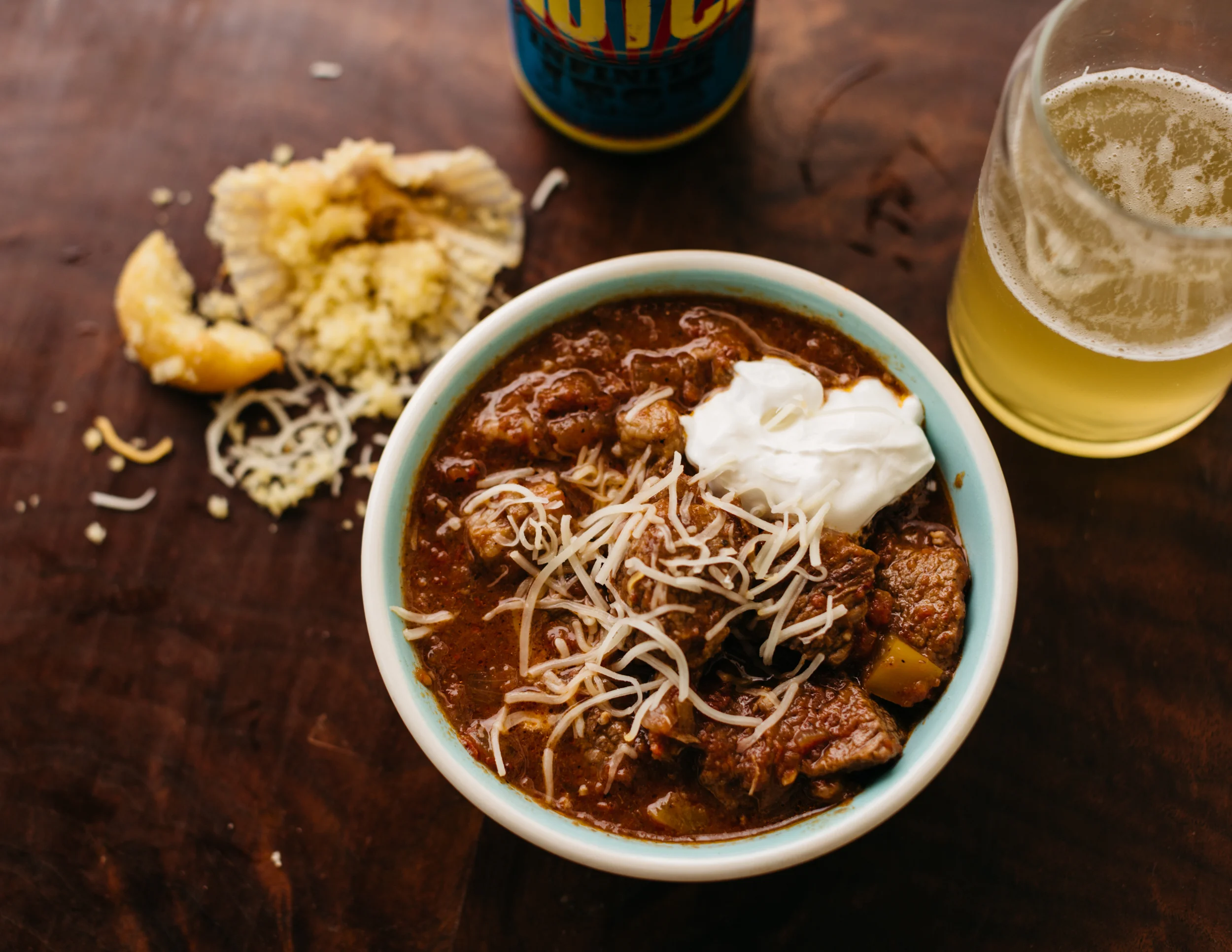 Brisket and Fire-Roasted Tomato Chili 