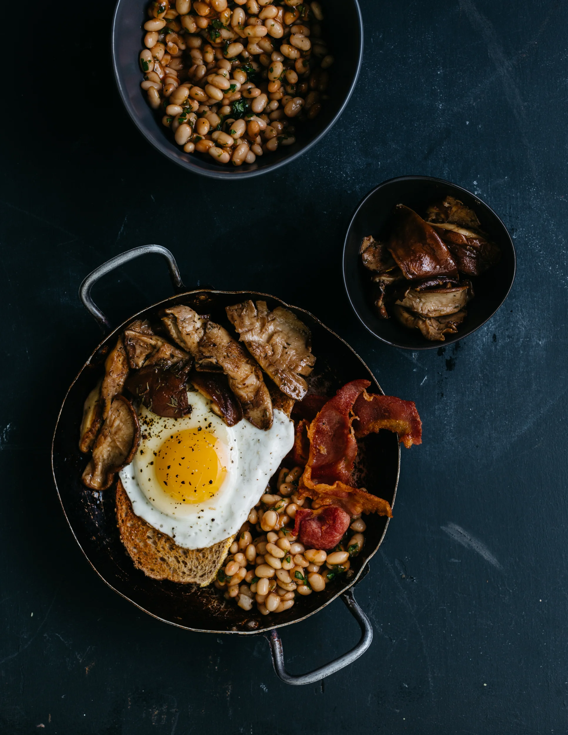 Full English Breakfast with Braised Shiitakes