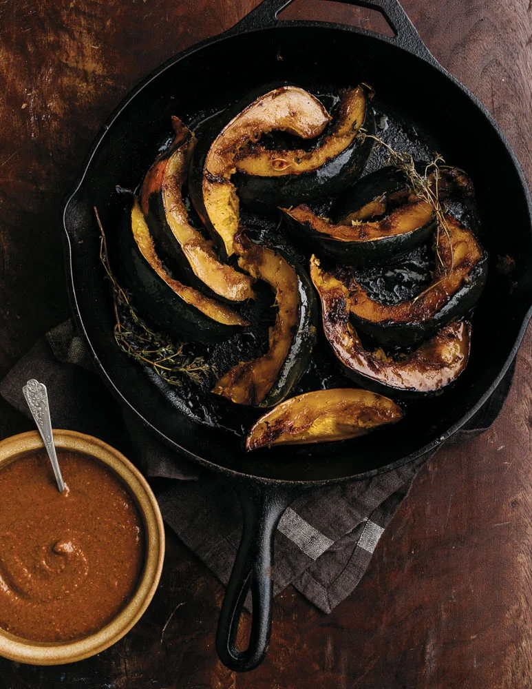 Acorn Squash en Papillote with Maple Mole