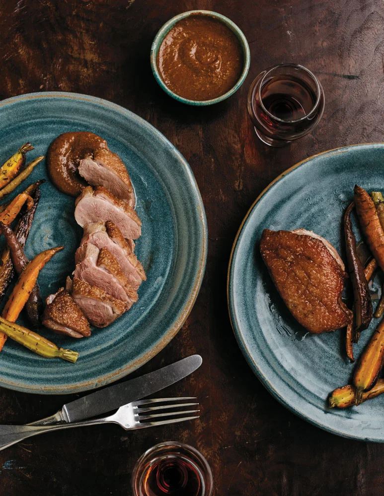 Pan-Seared Duck Breast with Maple Mole