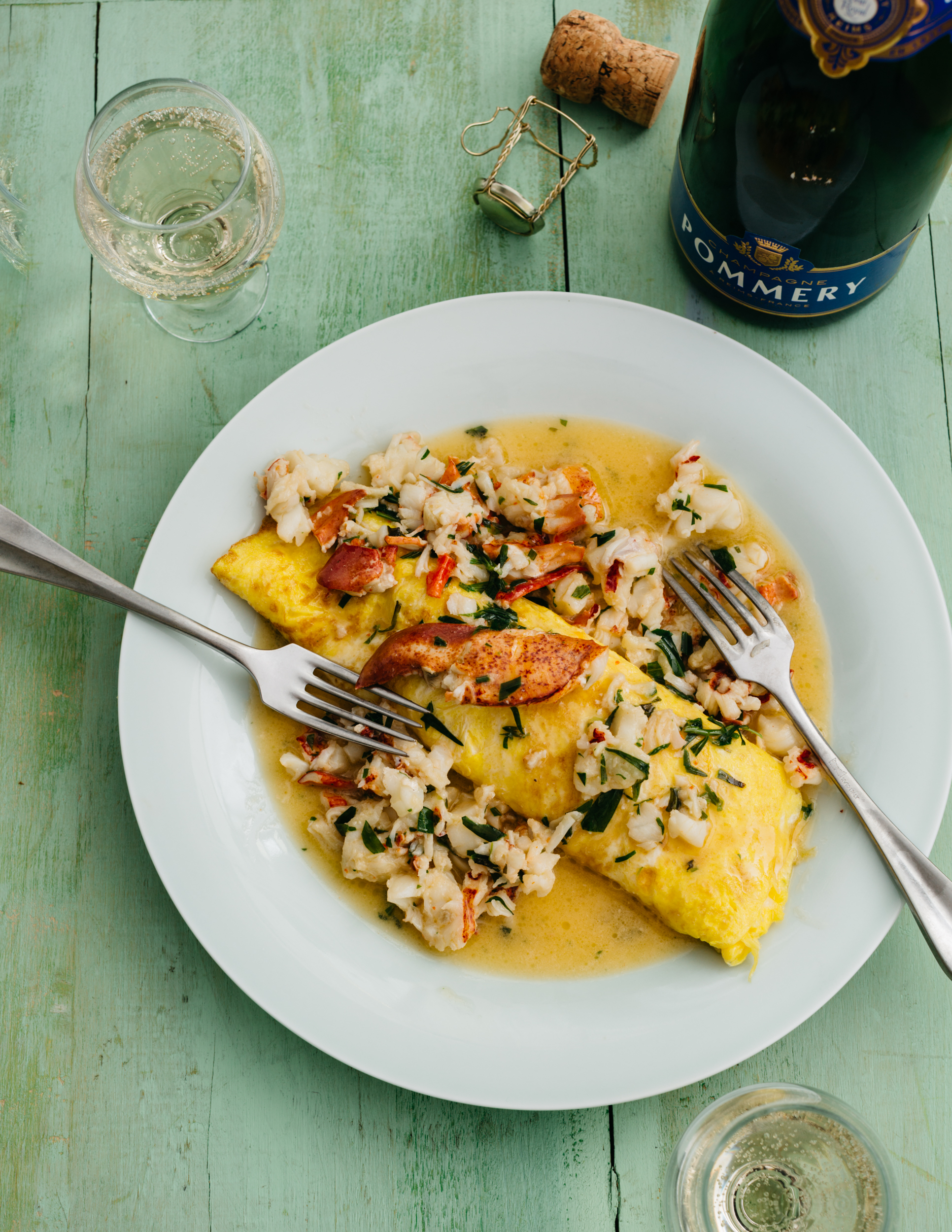 Tarragon and Lobster Omelet