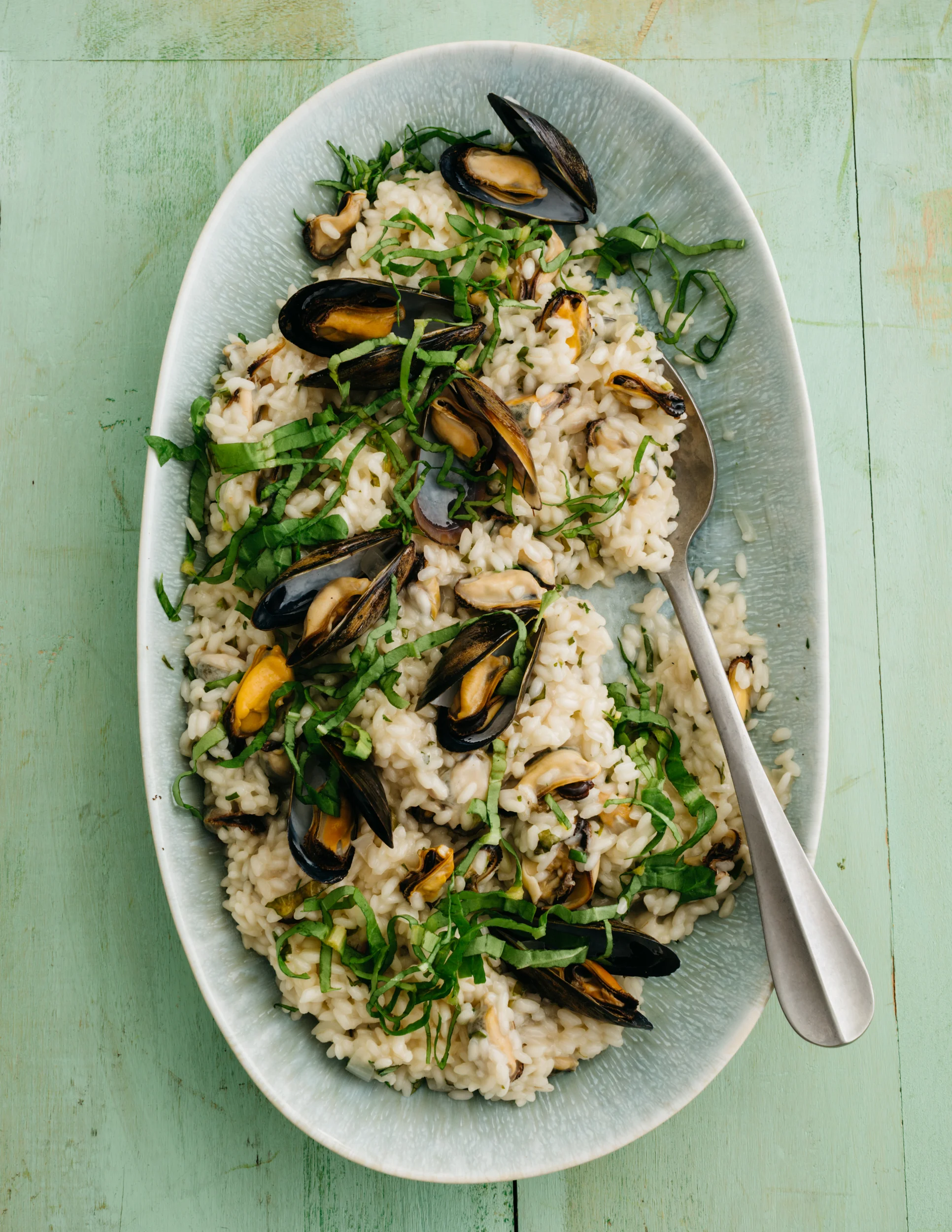 Mussel and Sorrel Risotto