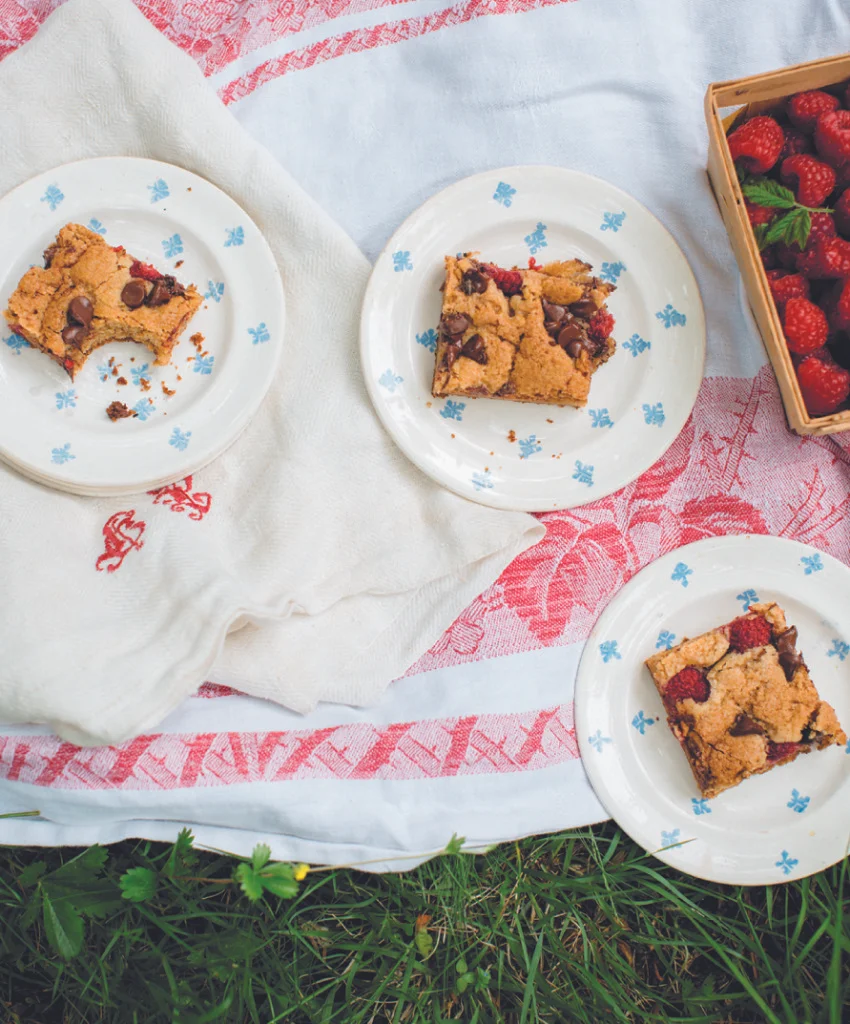 Raspberry Blondie Bars