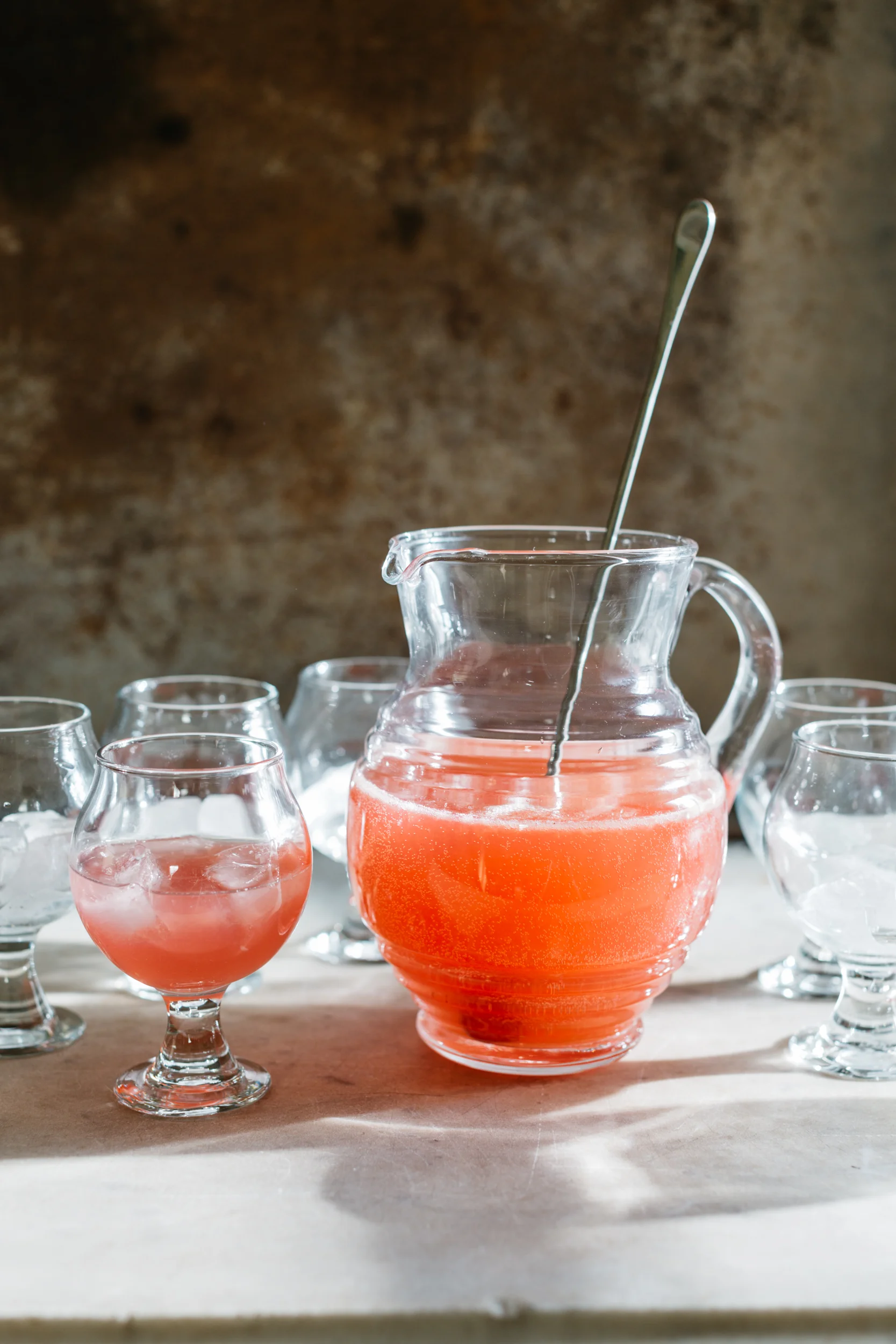 Rhubarb-Lemon Soda