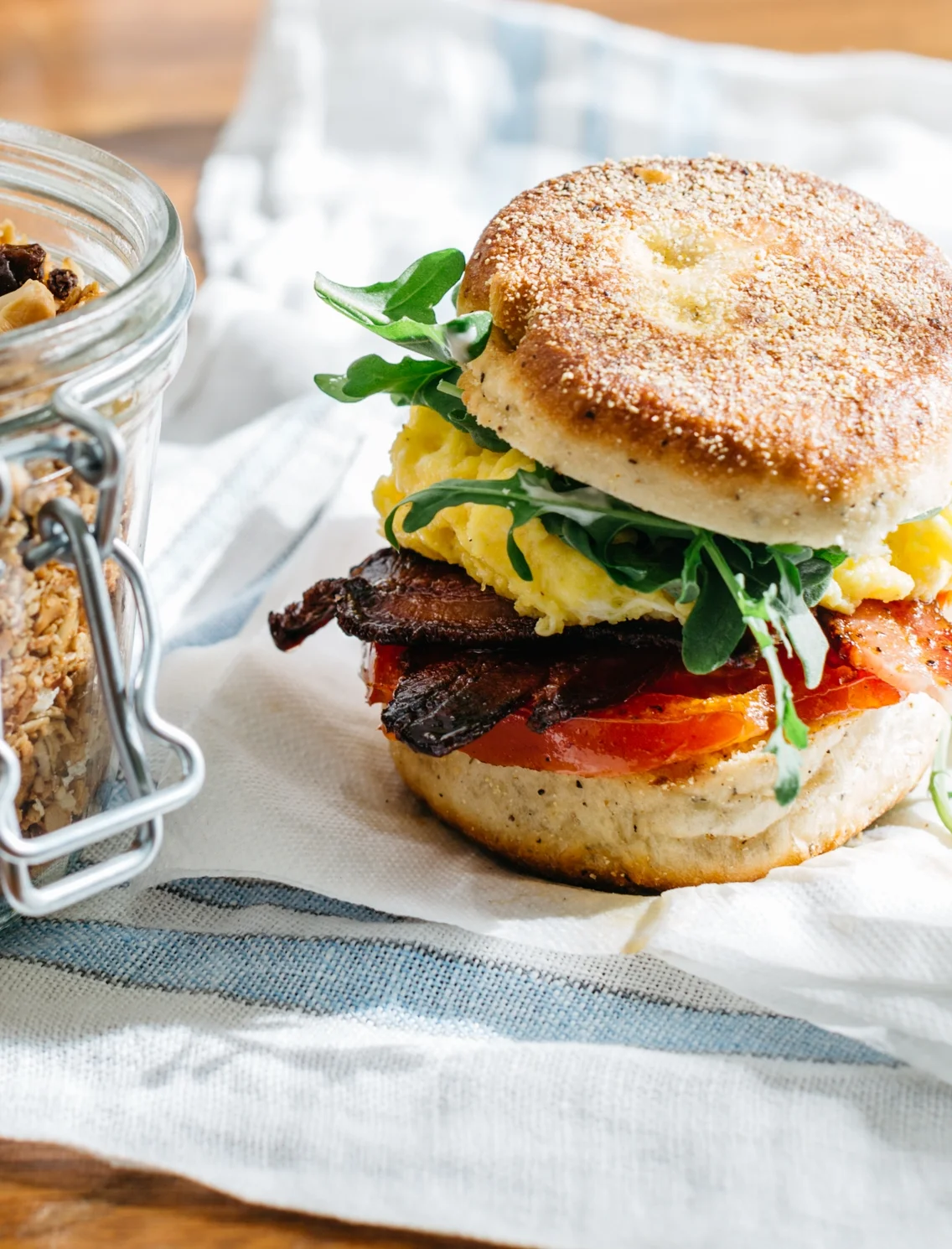 3-Napkin, Over-The-Sink Breakfast Sandwich