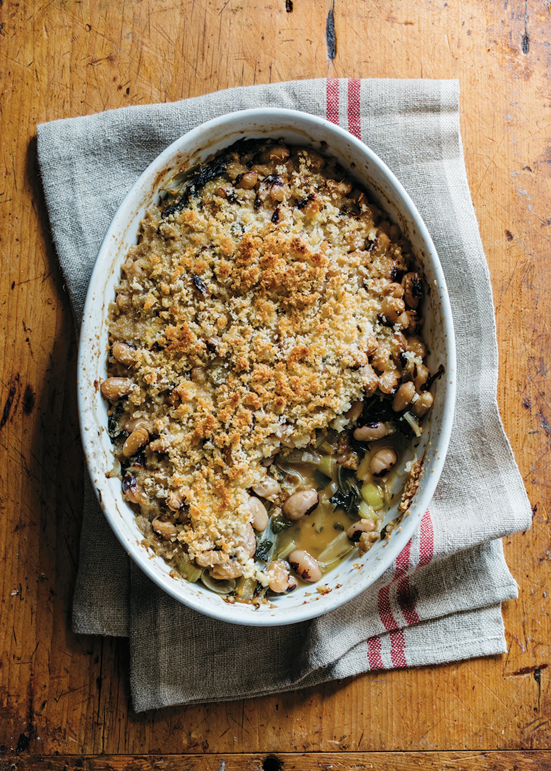 Beans and Greens Gratin