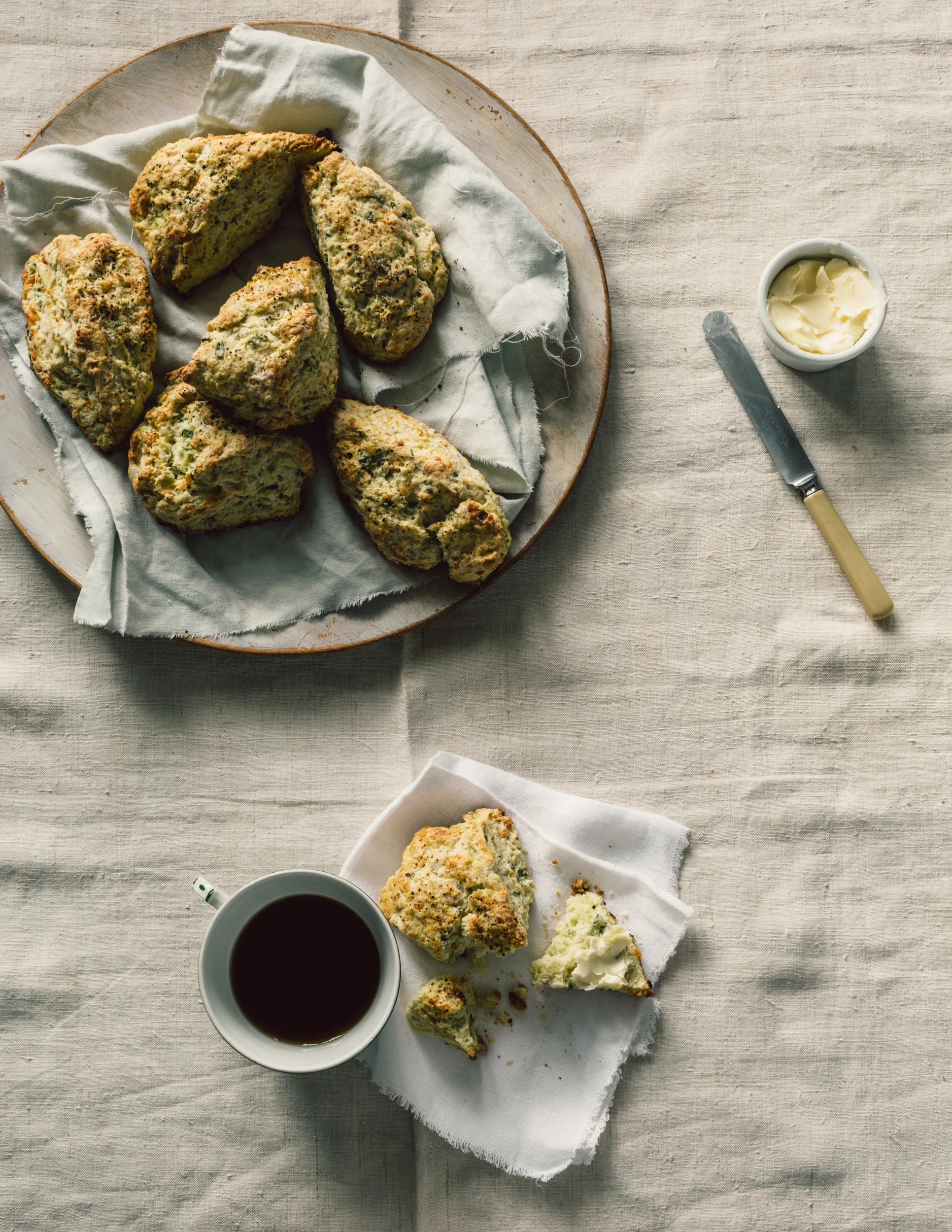 Gruyére-Scallion Scones