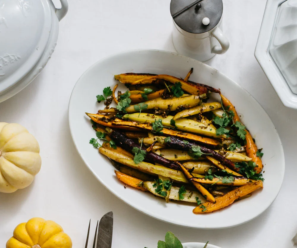Roasted Heirloom Carrots with Cumin and Coriander