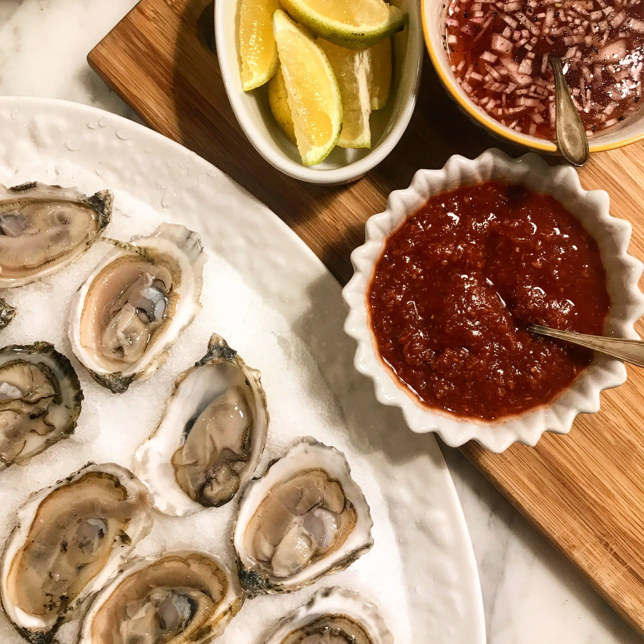 Mignonette and Cocktail Sauces for Oysters