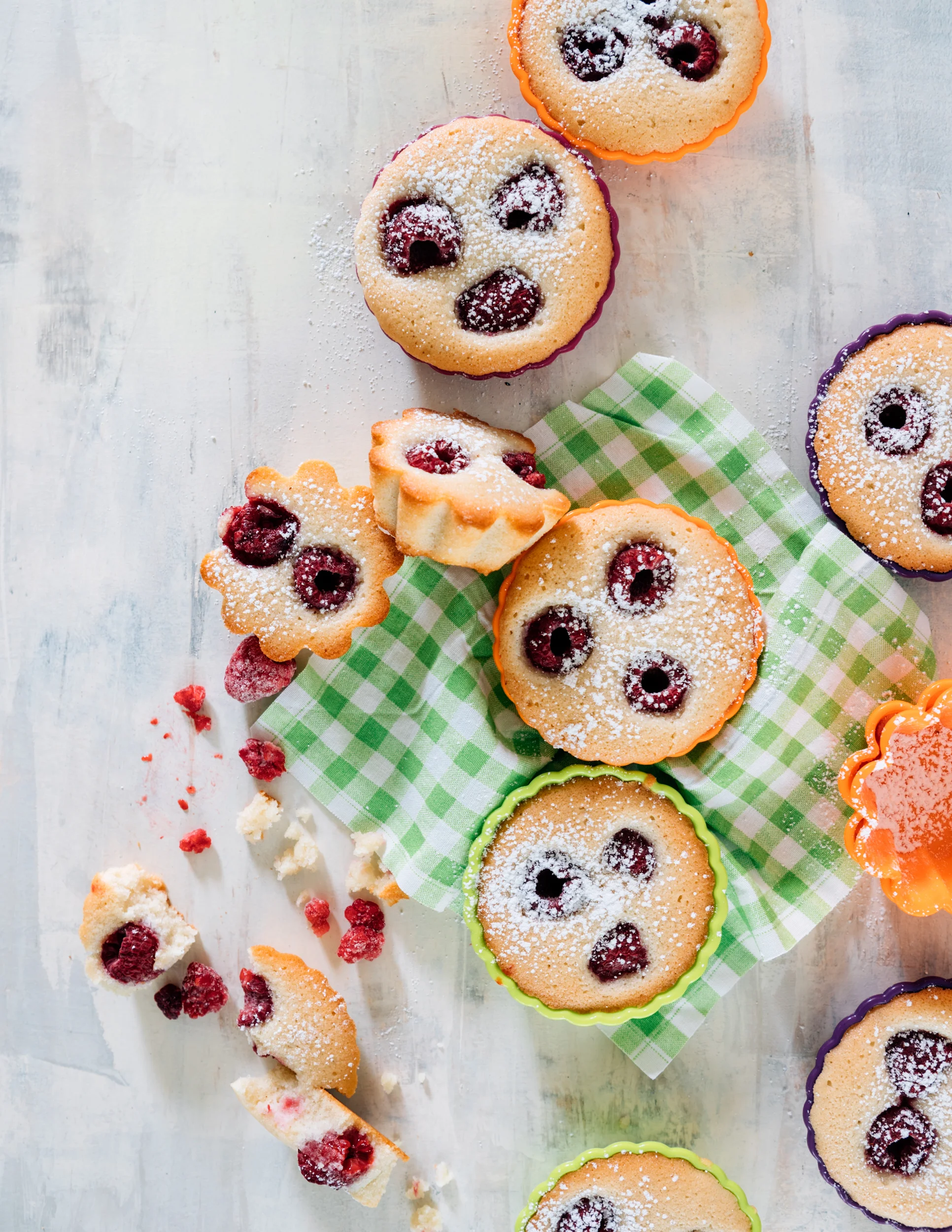 Raspberry and Almond Financiers