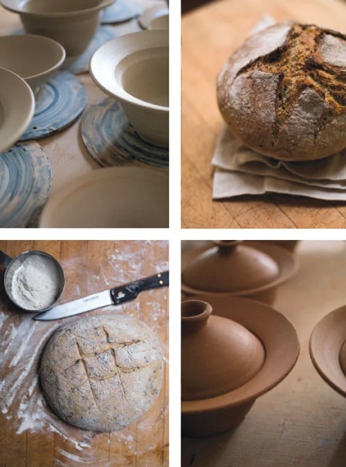 FIRE, CLAY, FLOUR