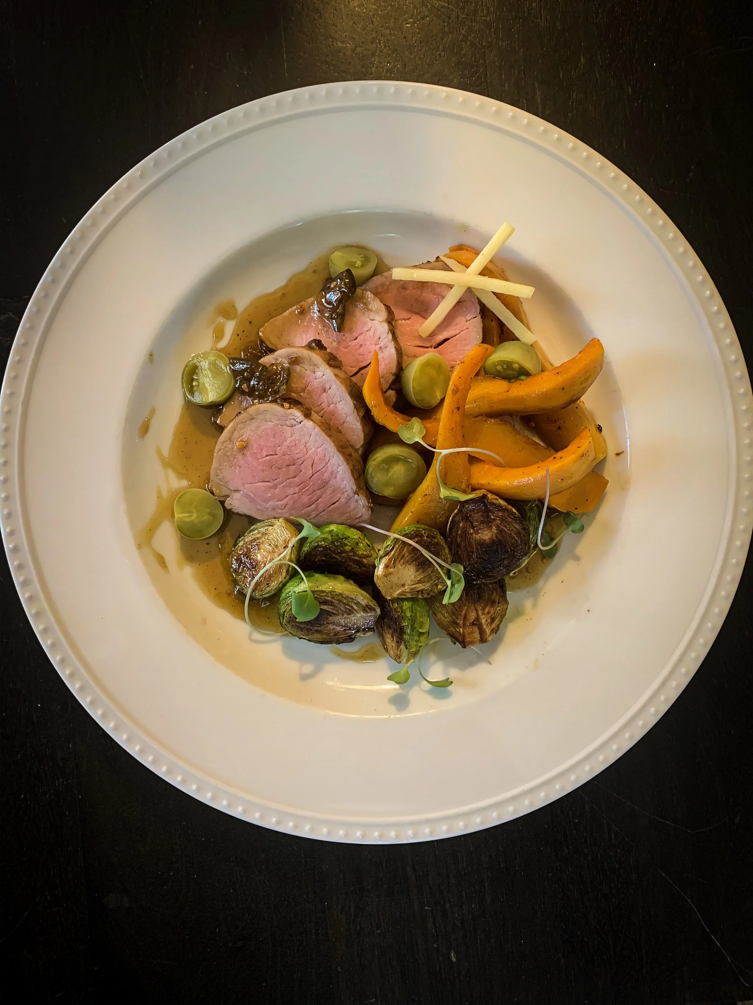 Green Tomato Glazed Pork Tenderloin