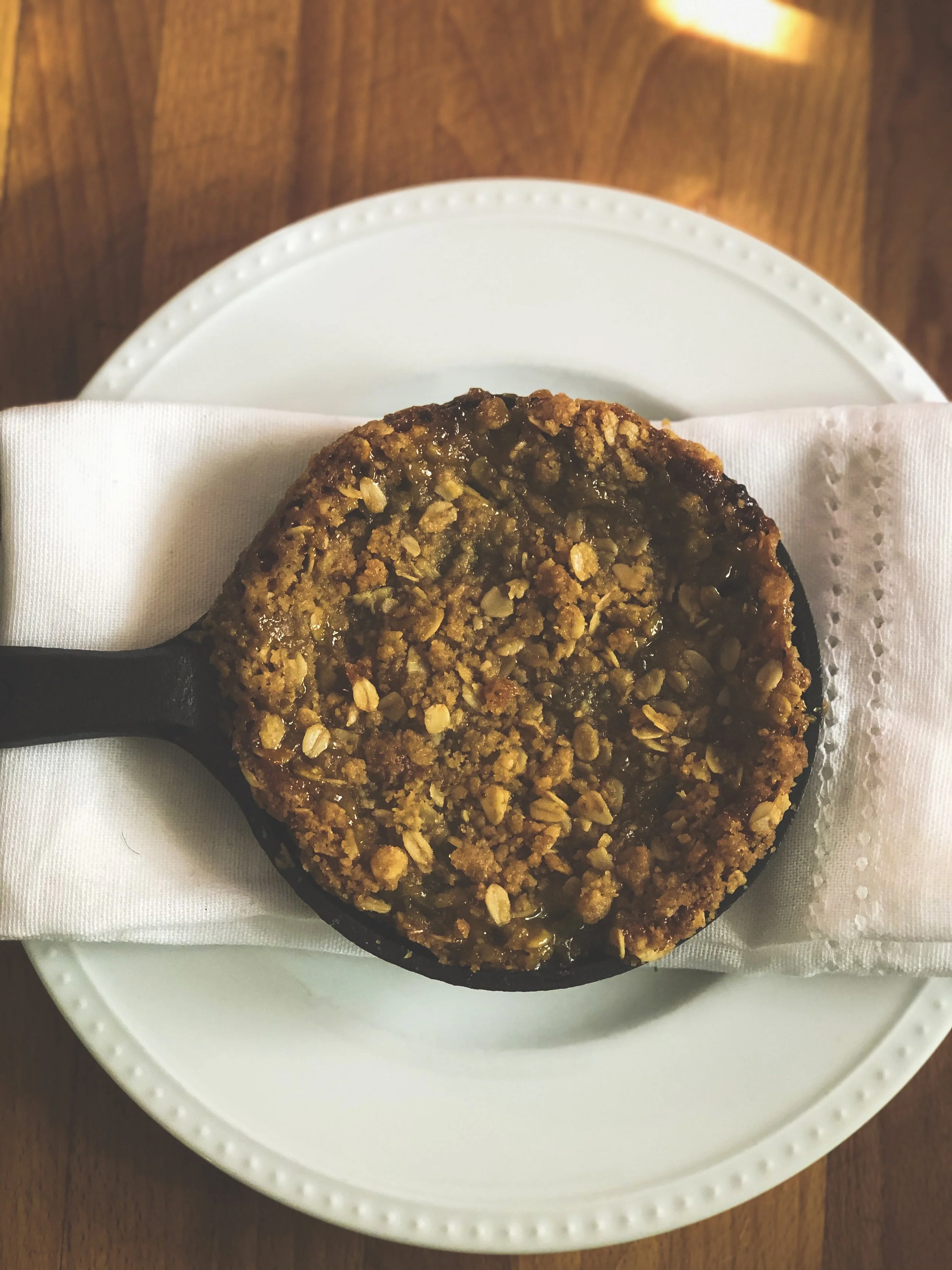 Caramelized Green Tomato Crisp