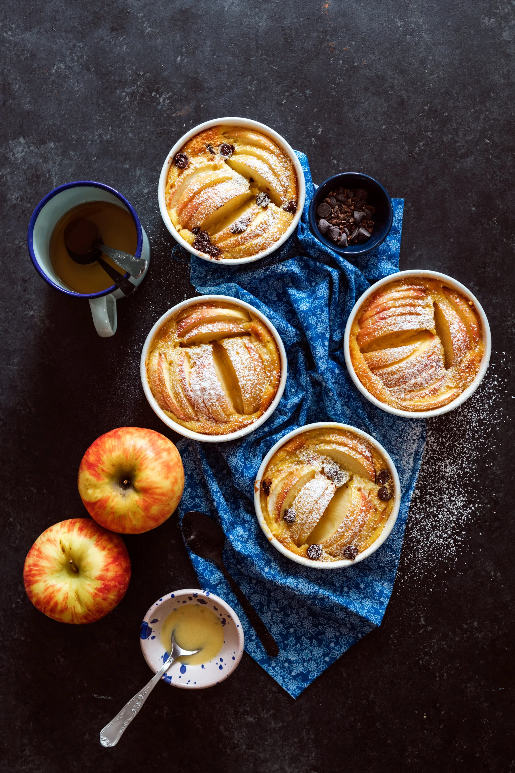 Apple and Almond Gratin with Chocolate Bits (Gluten Free)