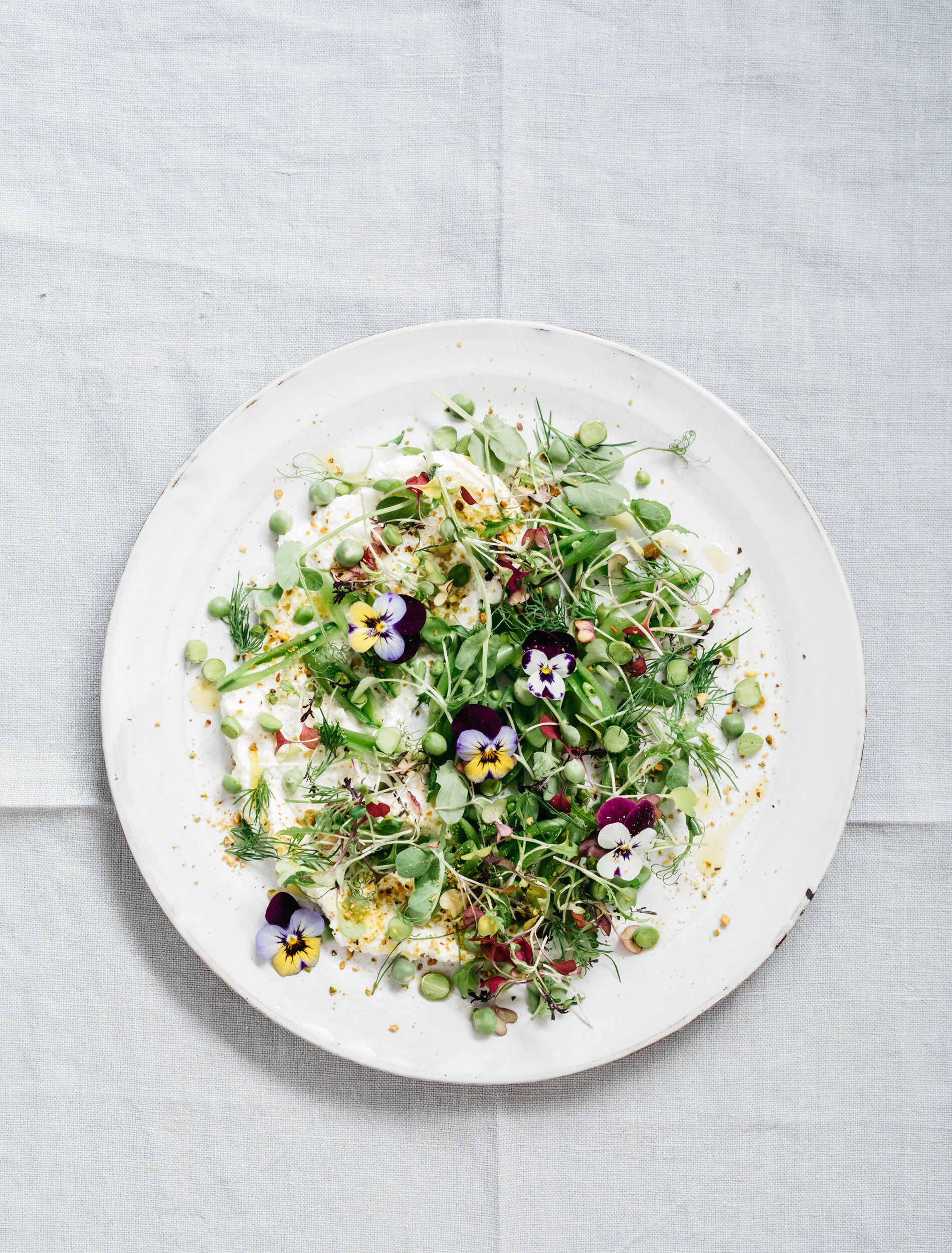 Composed Pea Salad