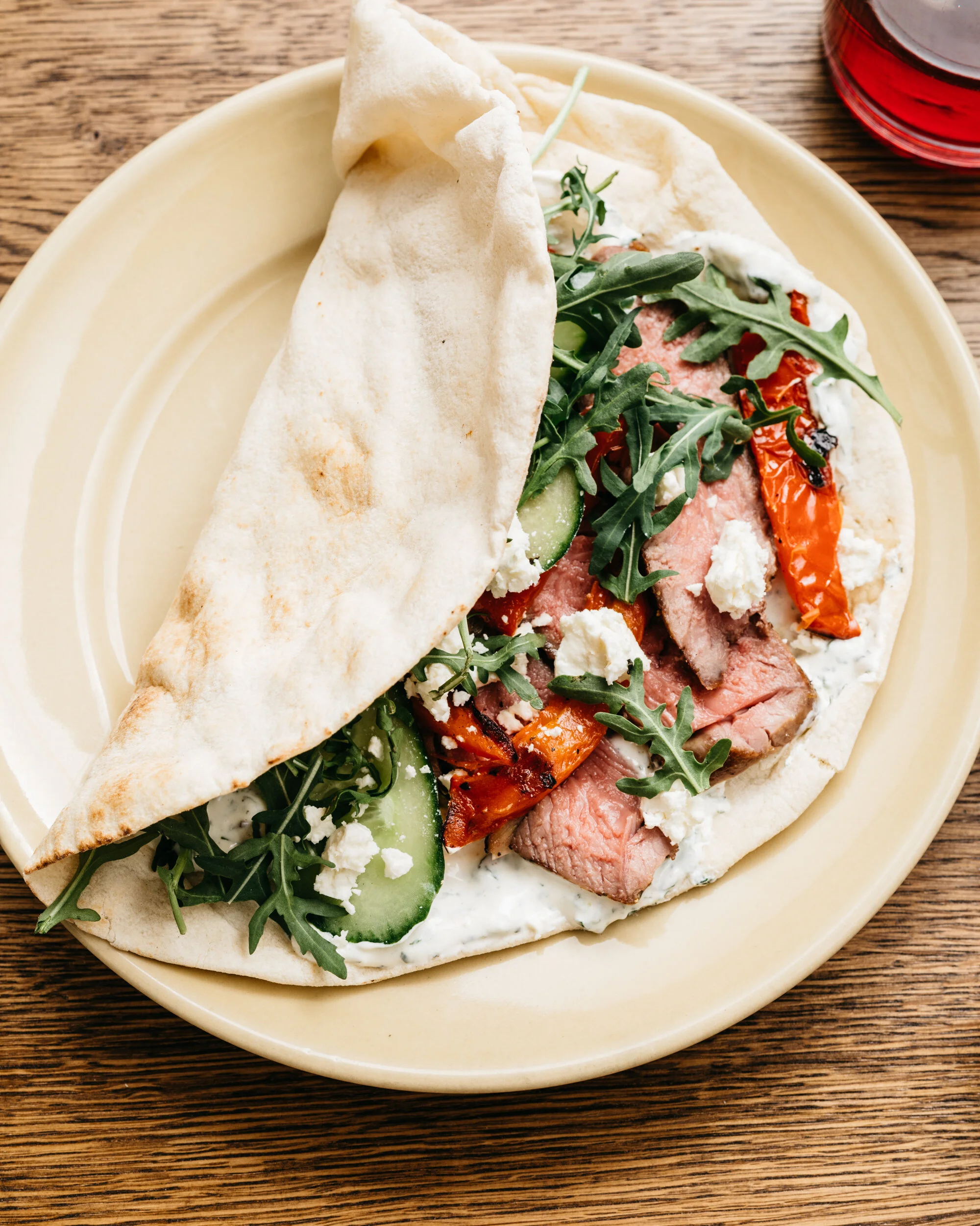 Borough Market Grilled Lamb Sandwich, with The Works