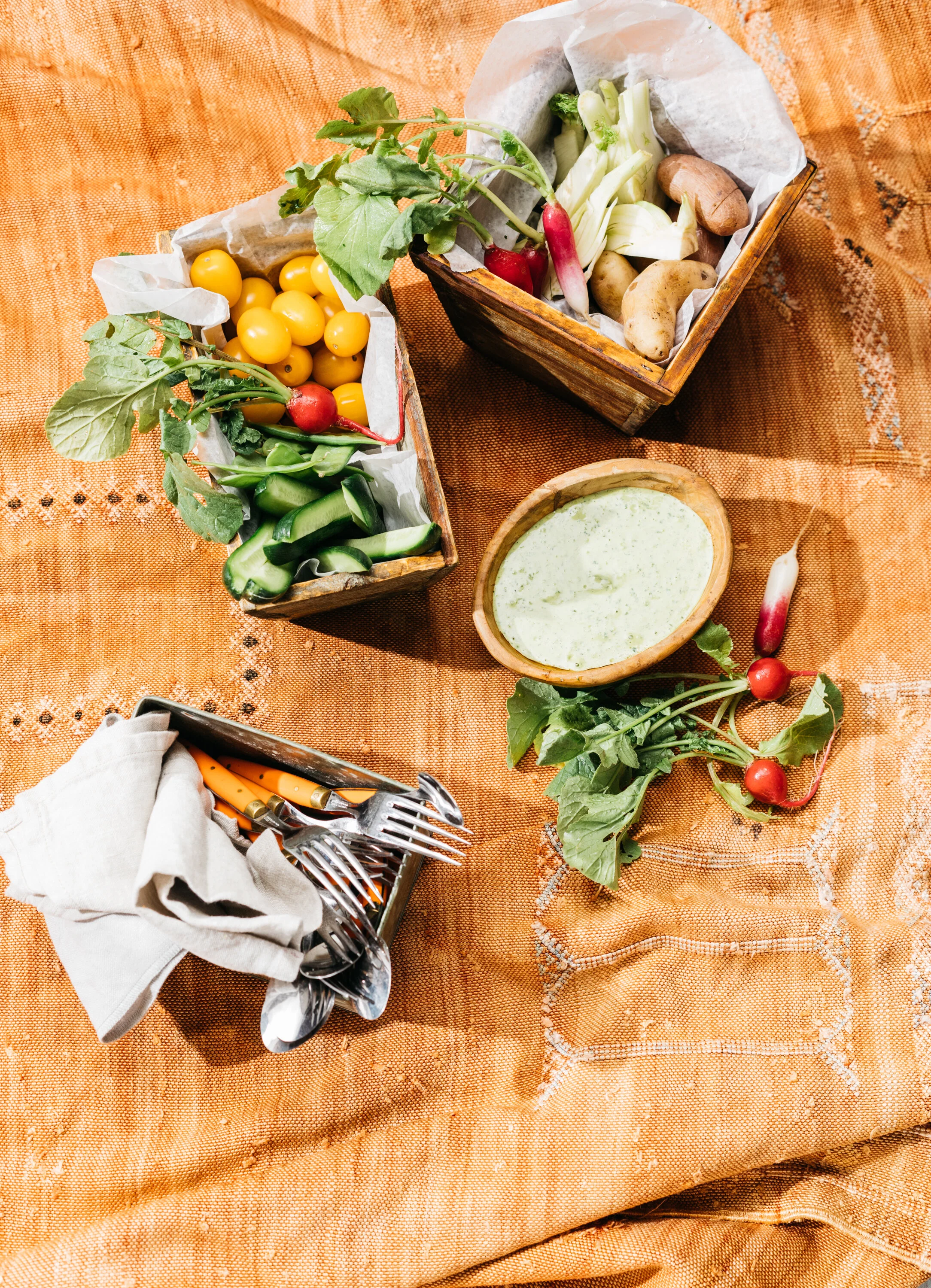 Summer Crudité with Pesto Aïoli