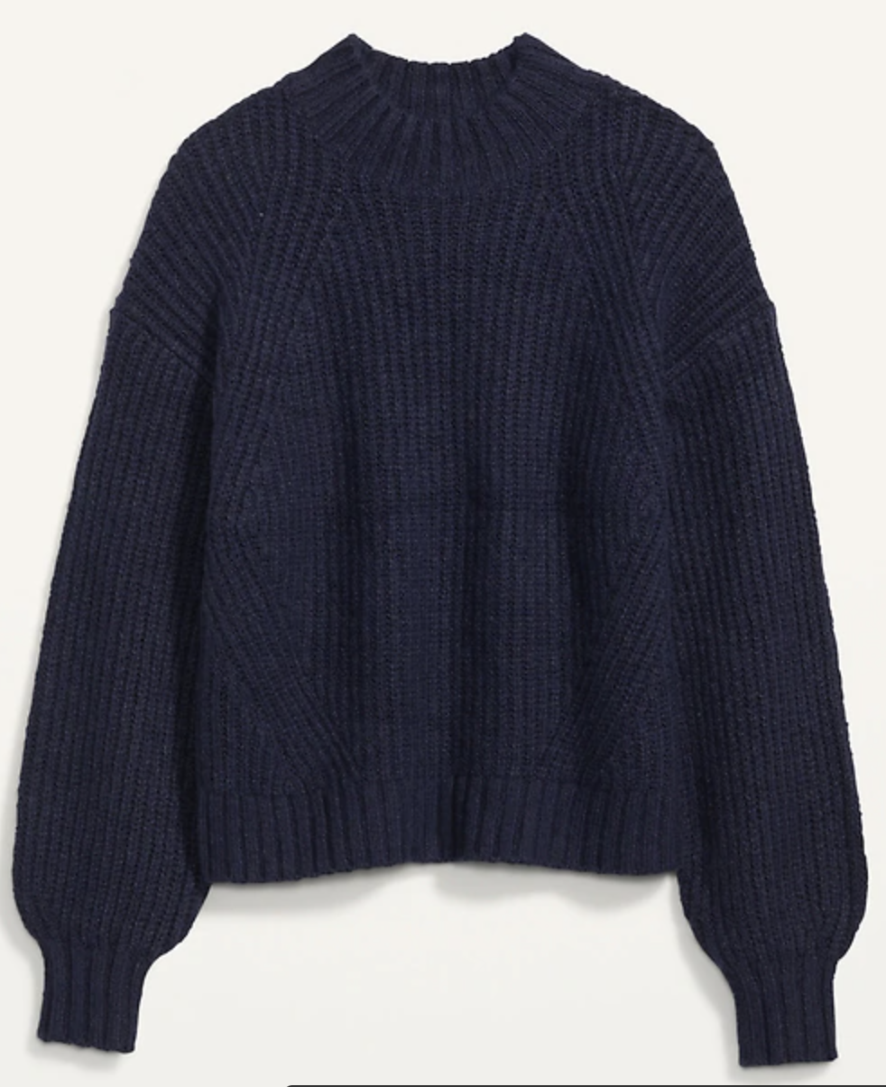 Cozy Shaker-Stitch Sweater, Old Navy