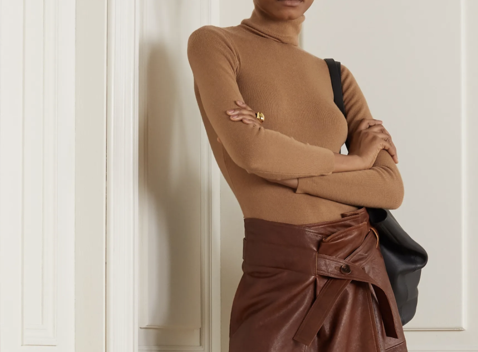 Galora Wool Turtleneck Bodysuit 