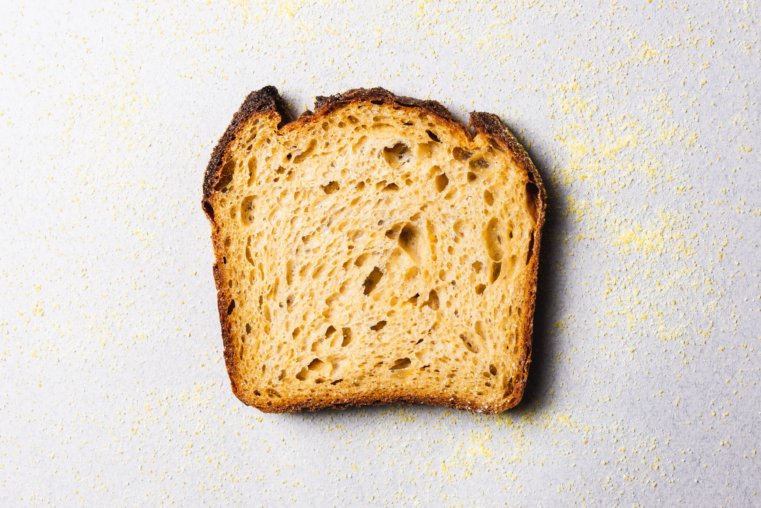 Cornmeal-Molasses Porridge (Anadama) Sourdough Sandwich Bread
