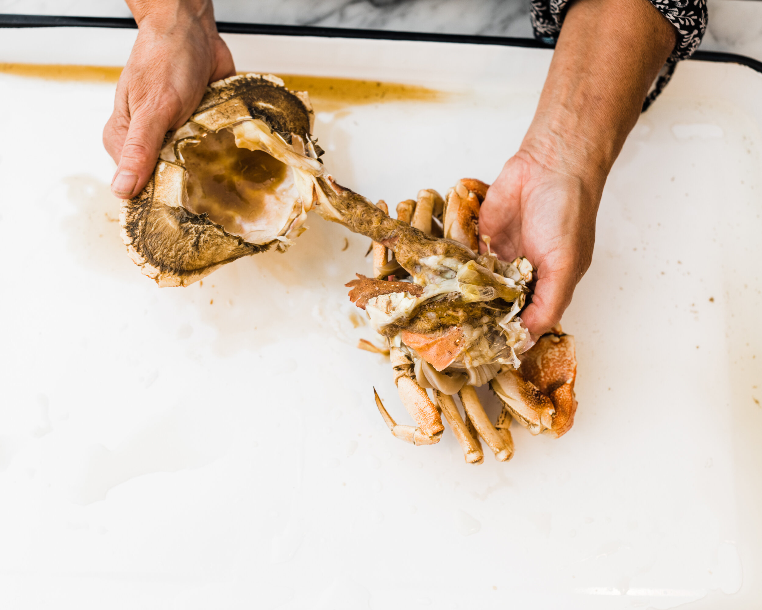 Jonah Crabs with Ginger Butter and ChiliGarlic Vinegar — Edible Boston