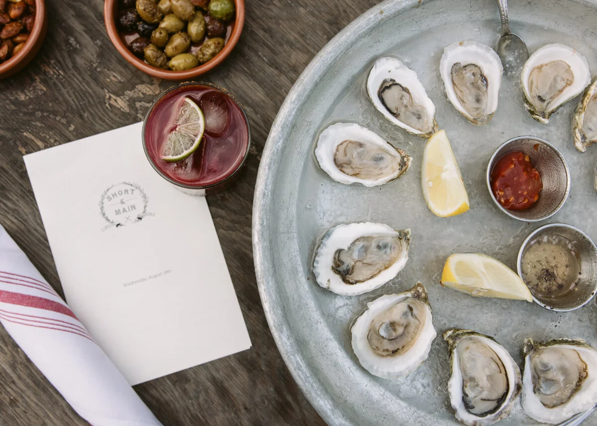 Oysters and olives, Short &amp; Main