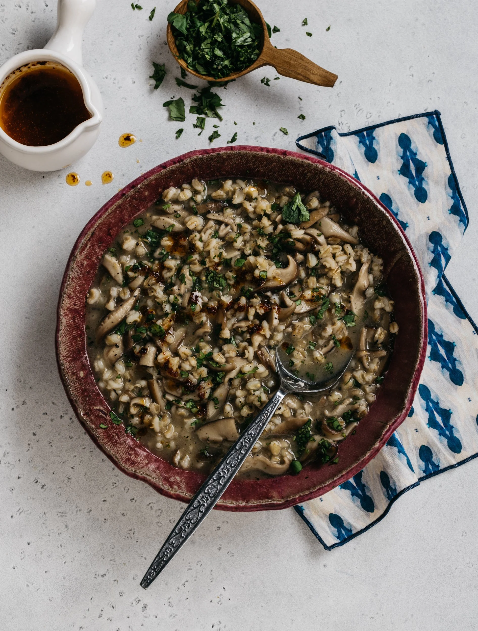Armenian-Style Mushroom-Barley Soup