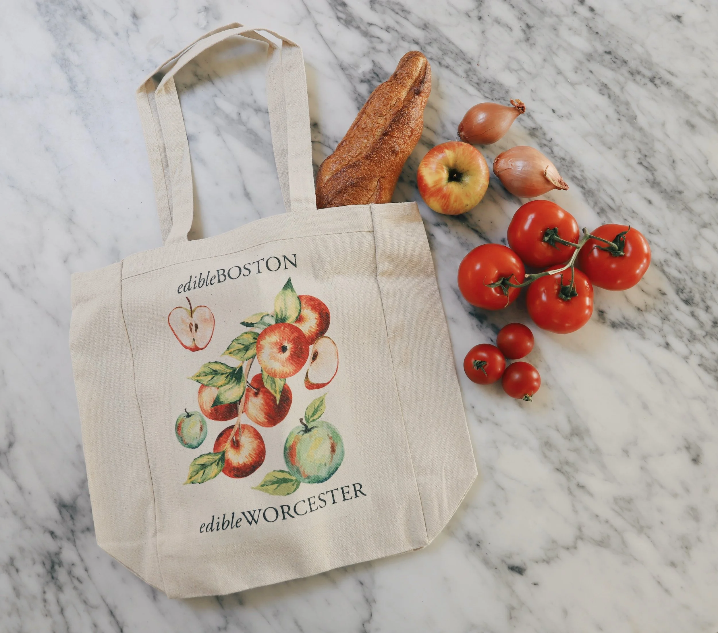 Edible Boston / Edible Worcester Tote Bag
