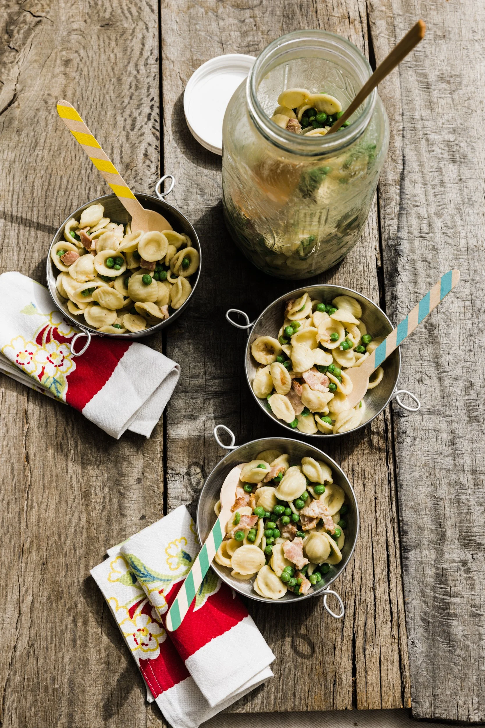 Power Pasta with Peas and Bacon
