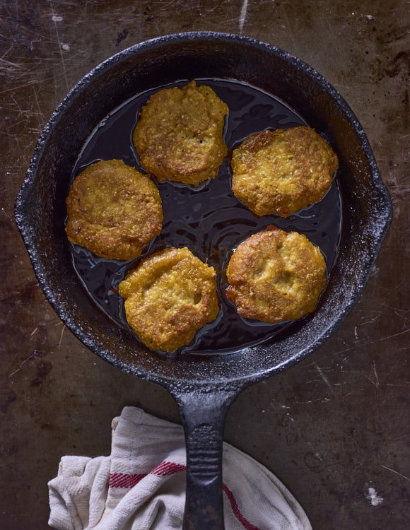 Sweet Potato Hot Water Cornbread with Whipped Honey Butter