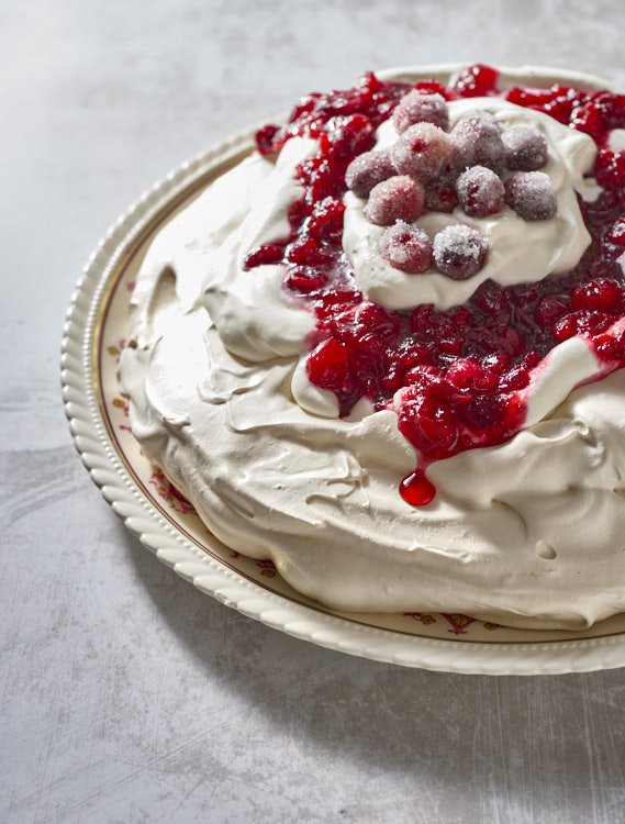 Cranberry Lime Pavlova