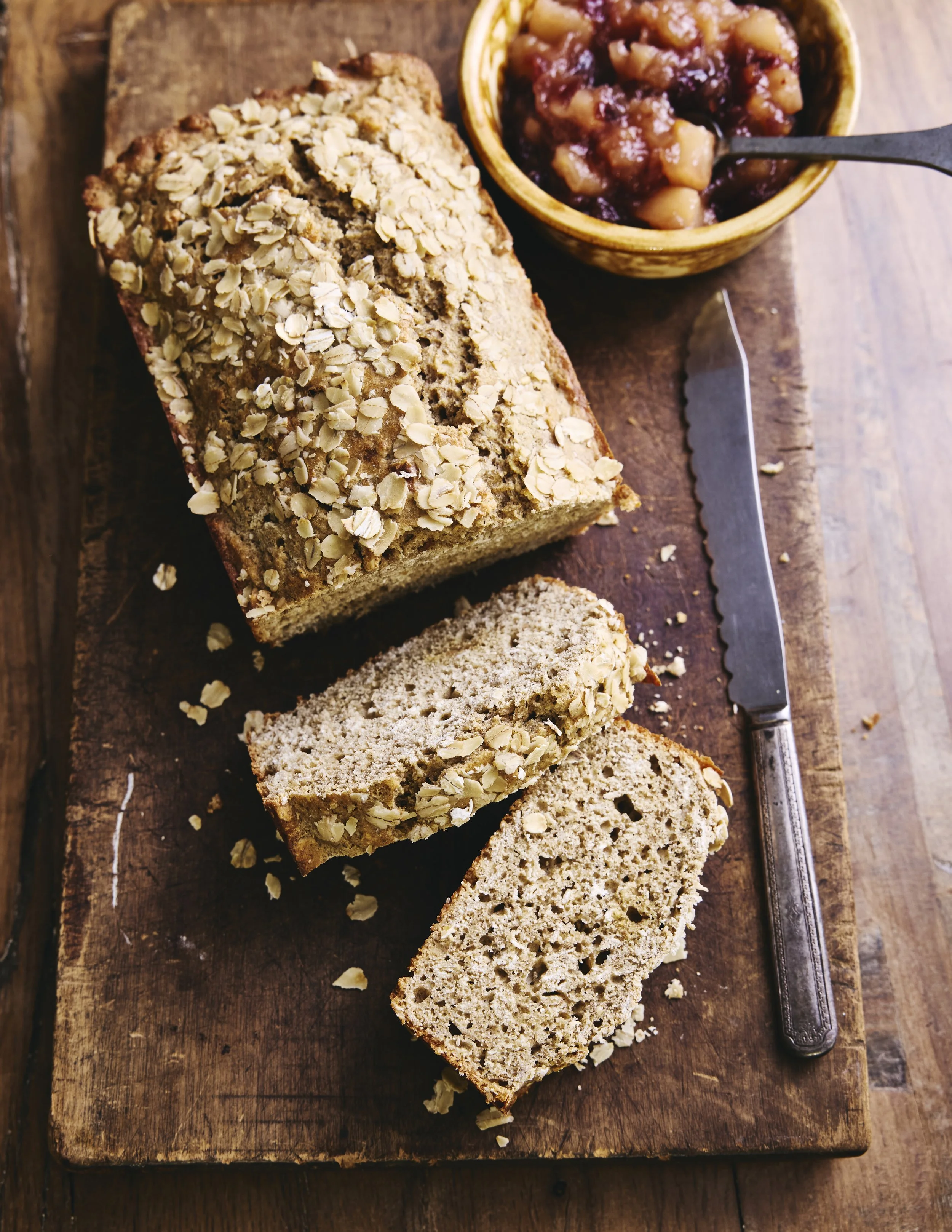 Sweet Rye and Oat Quickbread