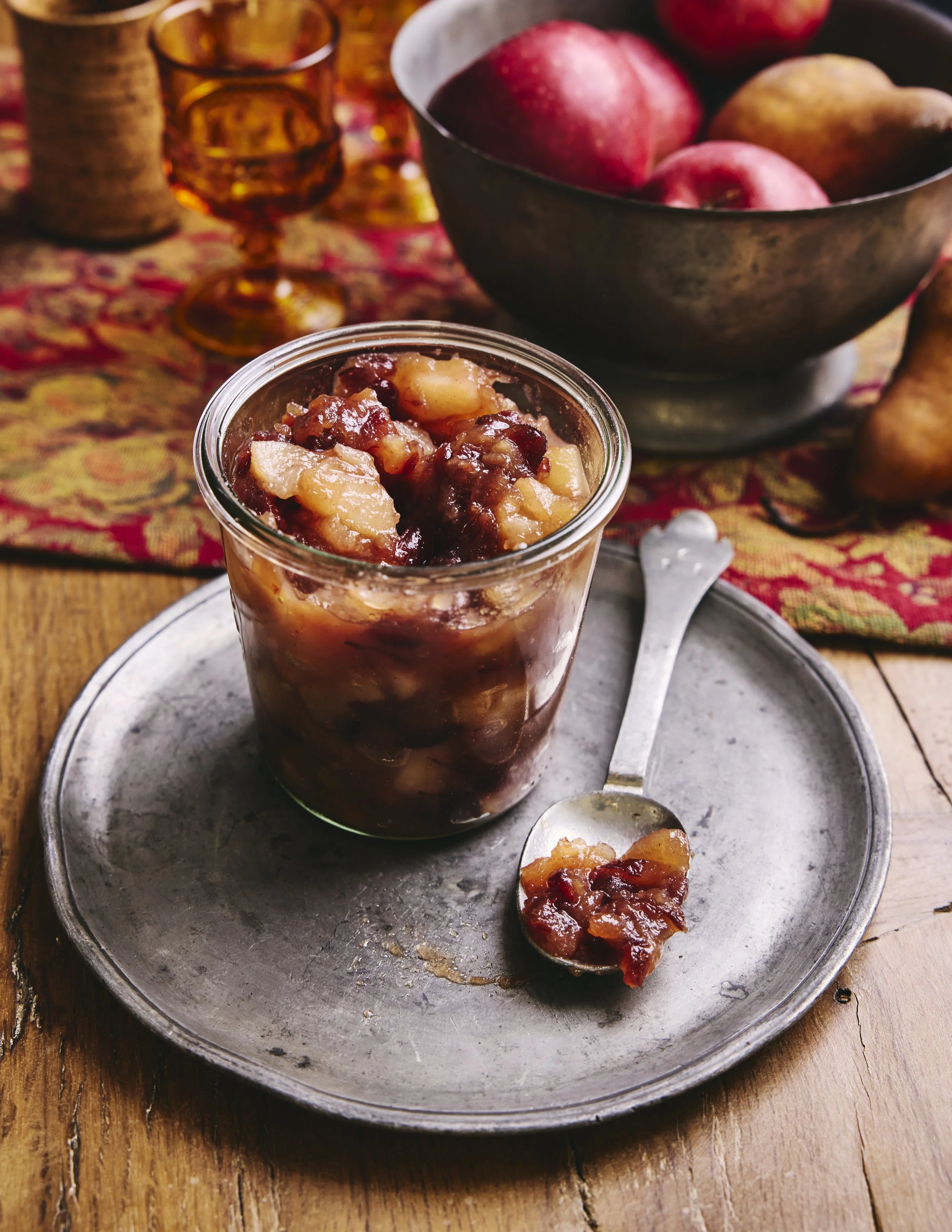 Apple-Pear-Cranberry Compote