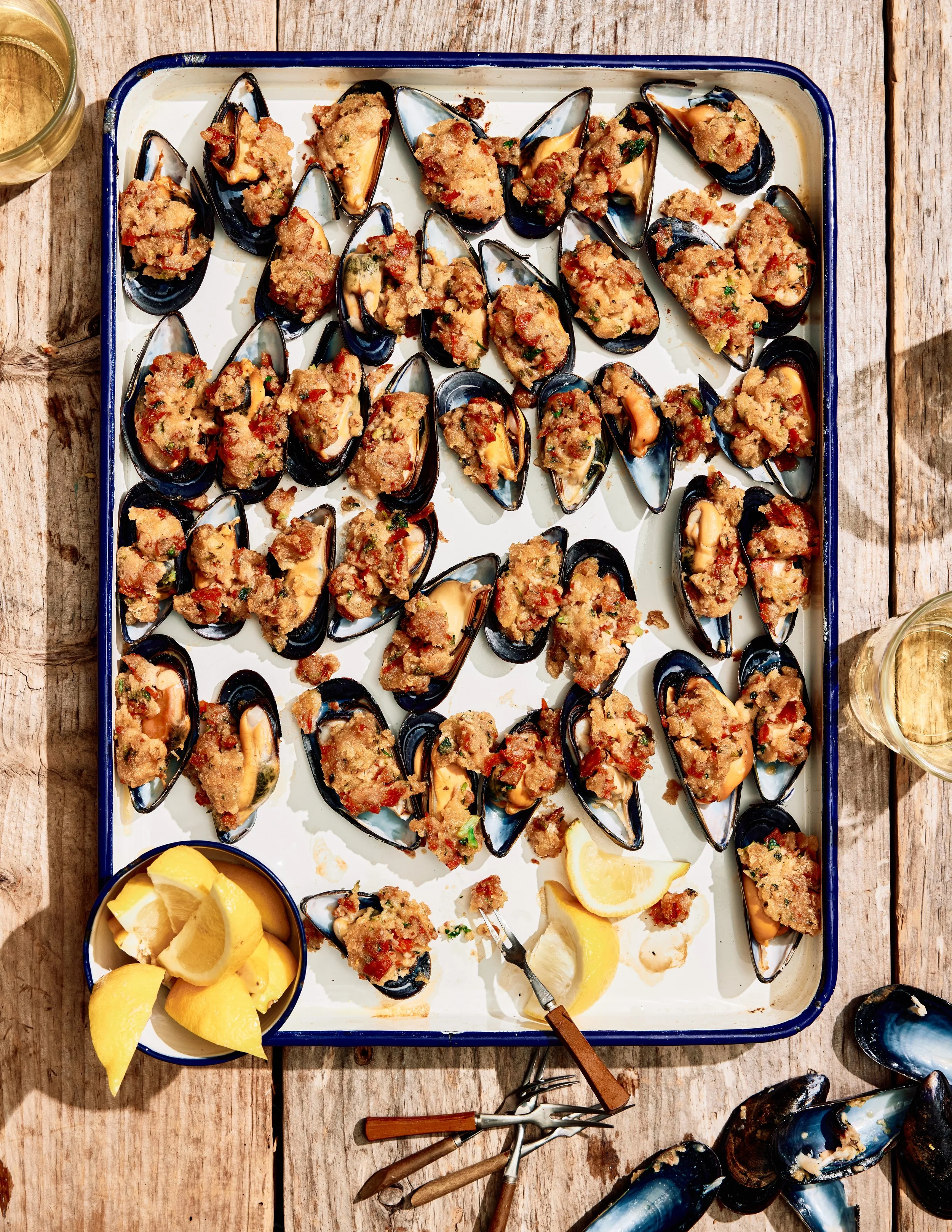 New England Stuffed Mussels