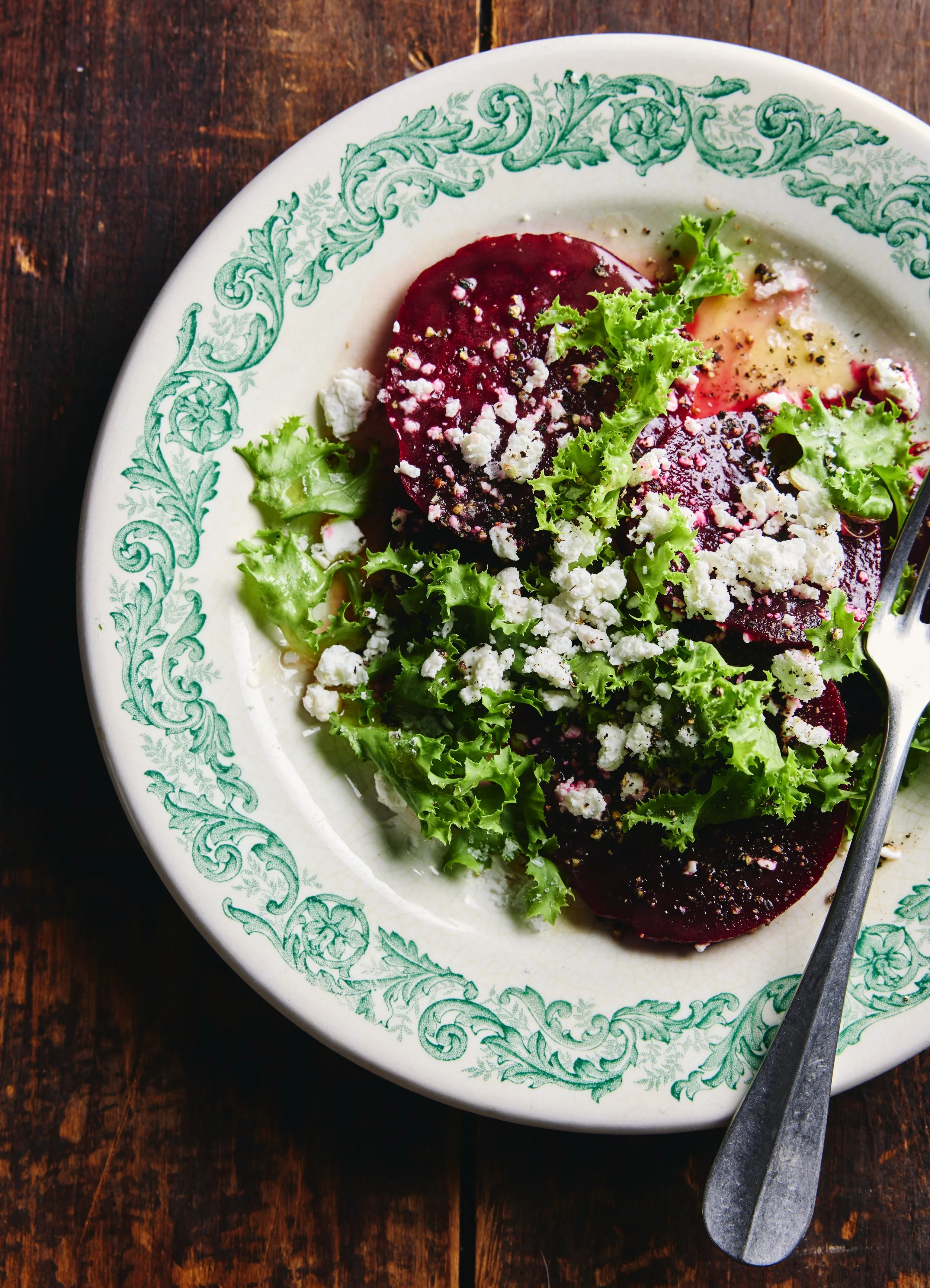 Beetroot, Goat Cheese and Chicory Salad