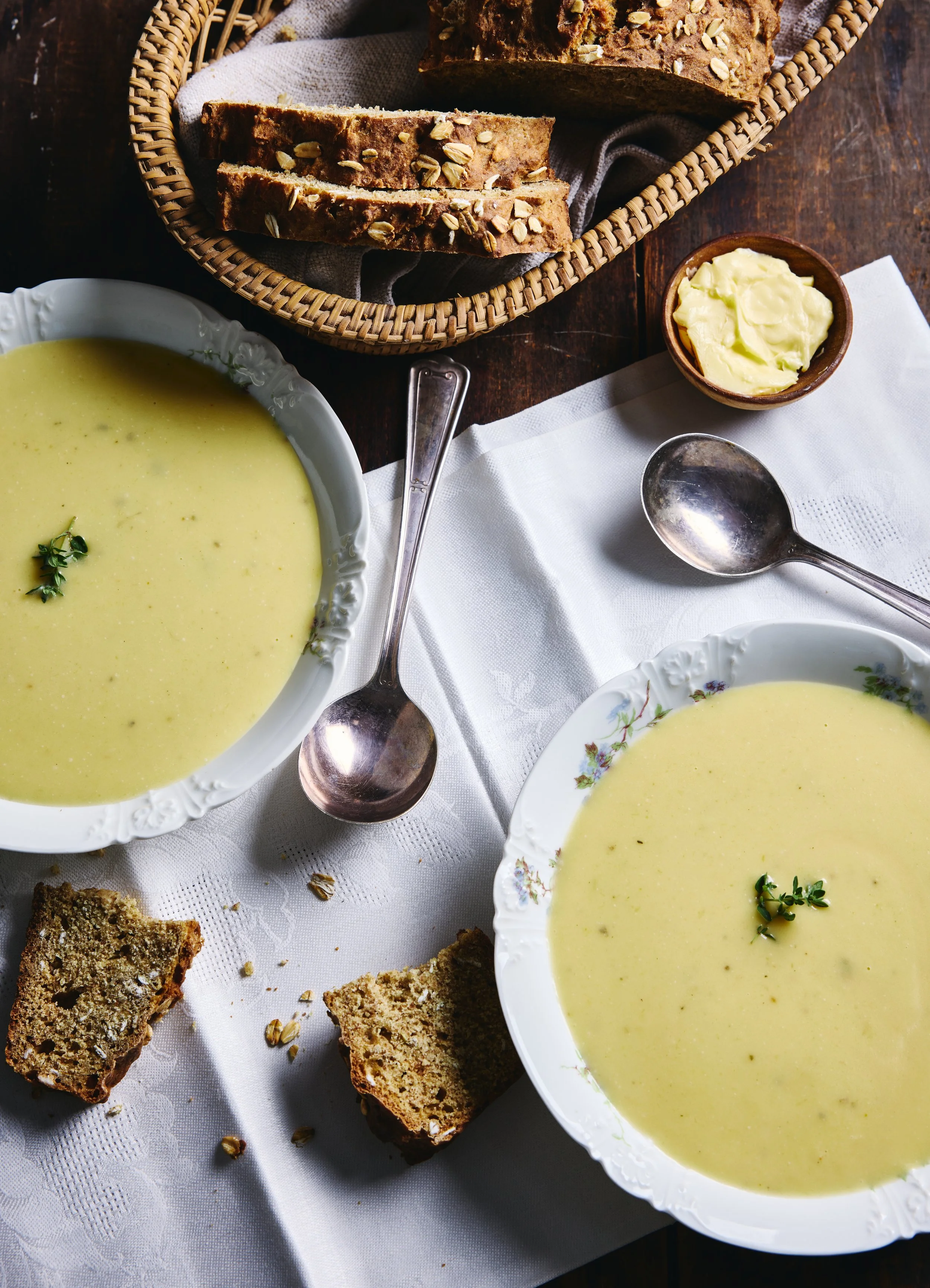Winter Squash Soup with Irish Soda Bread