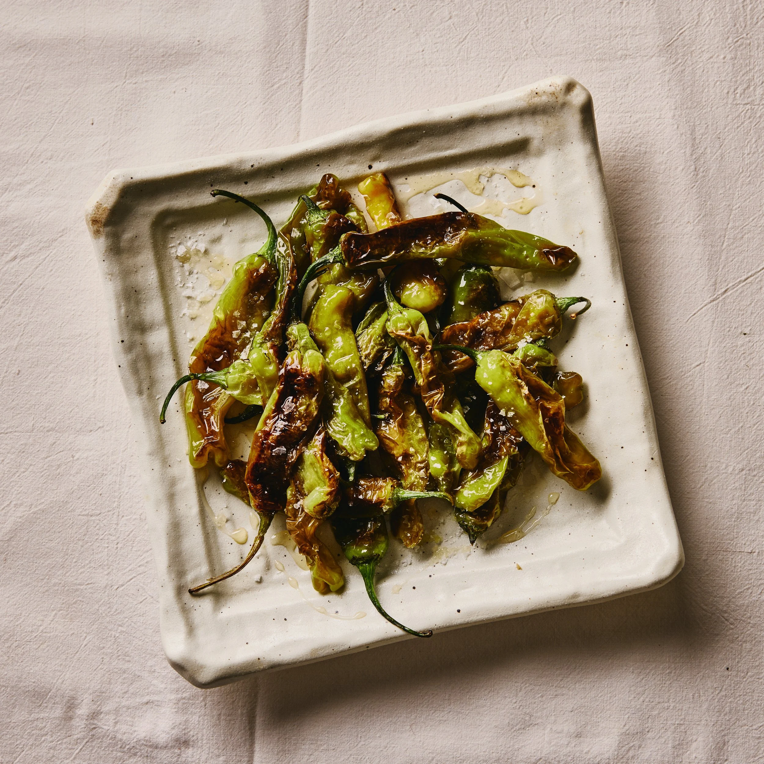 Shishito Peppers with Honey