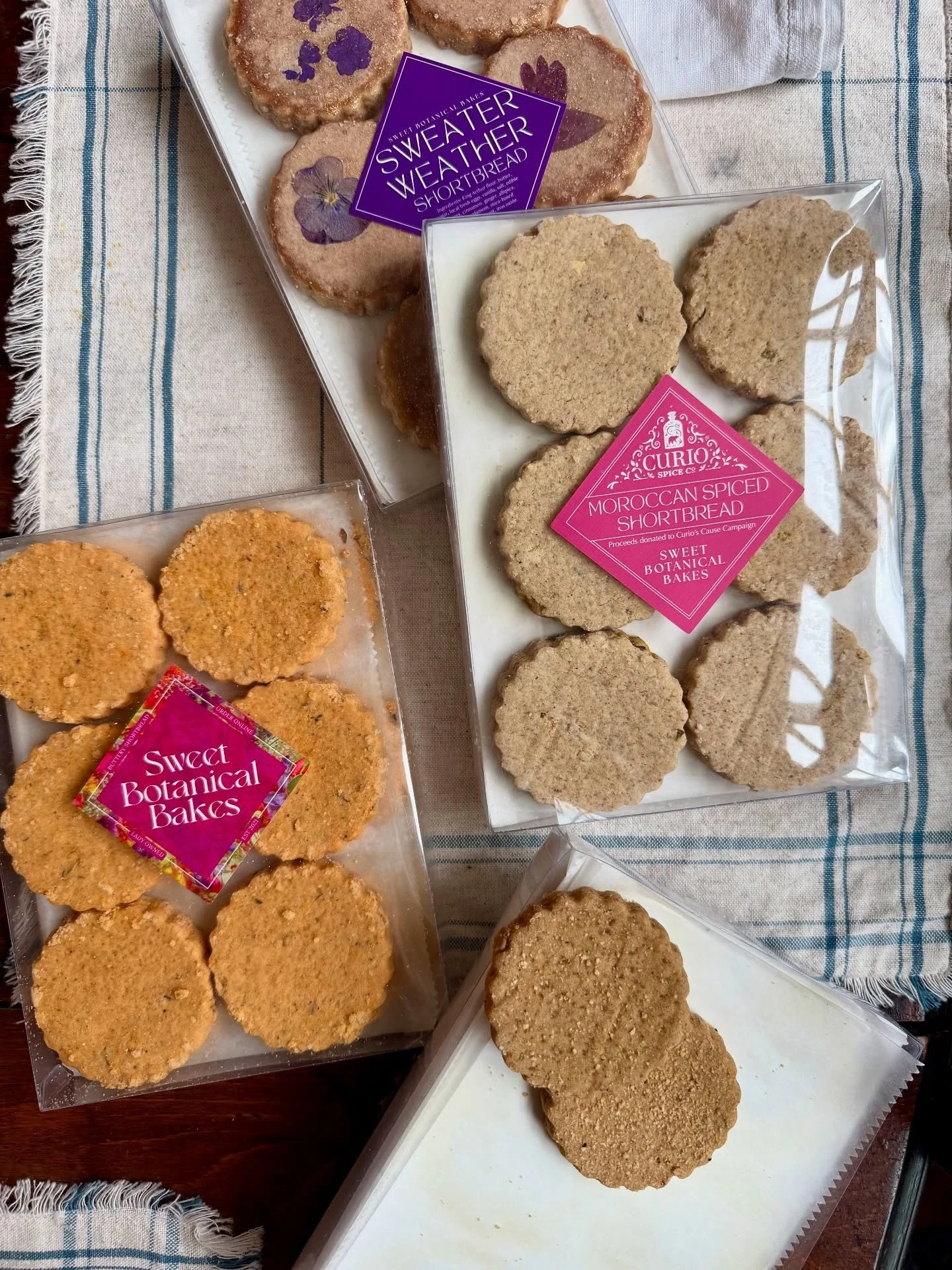 A couple of weeks ago we got the sweetest package of treats in the mail from our friend Lauren @sweetbotanicalbakes &mdash; and now that it&rsquo;s finally sweater weather, we&rsquo;ve been enjoying these delights every day with our after-dinner tea.