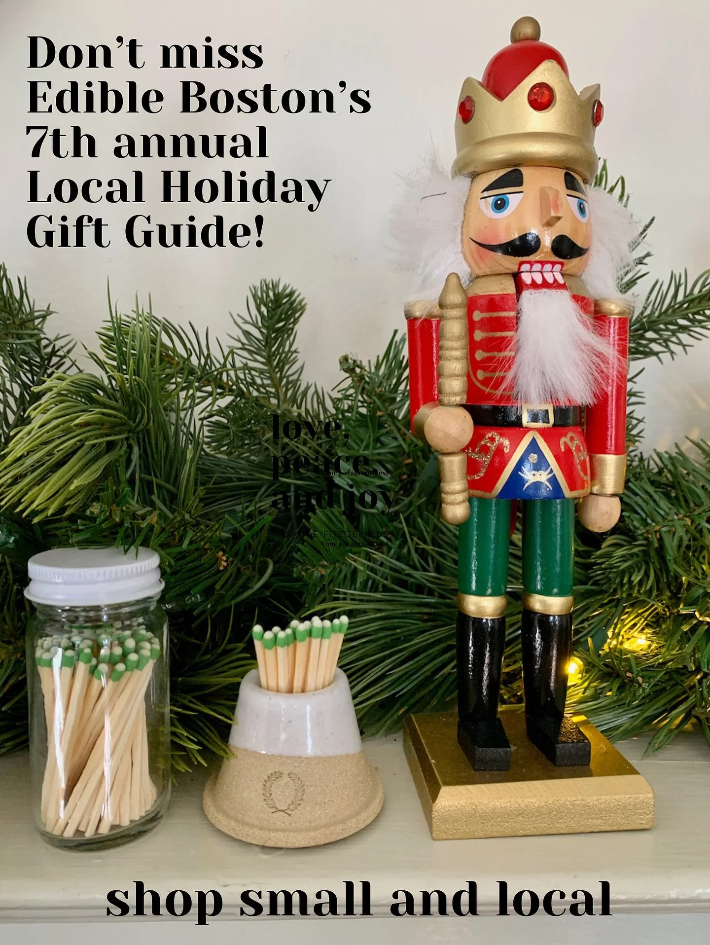 Shop Small and Local! Support your community&rsquo;s businesses this holiday season. Find our 7th Annual gift guide at the very top of our home page at edibleboston.com!