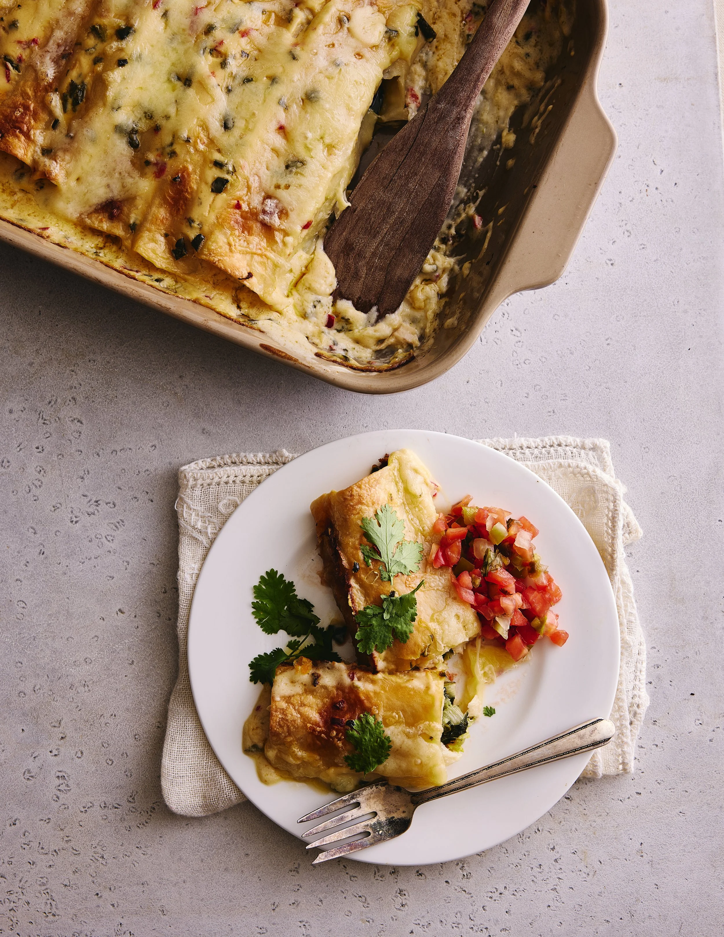 Swiss Chard Enchiladas