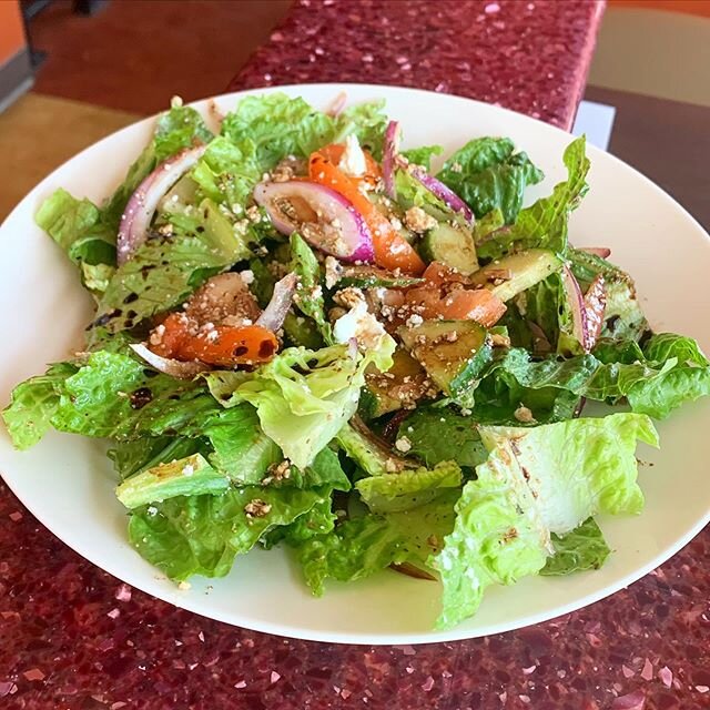 Fresh Greek salad to start the week off right 👌 Call for pick-up or delivery