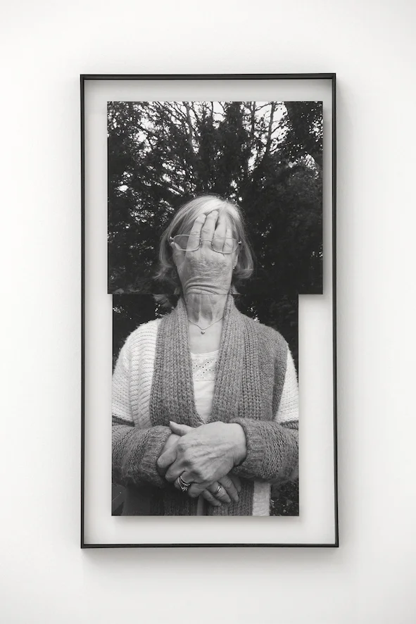 My Blood; Photomontage of my Mother with my Father's hand, 2017, 75 x 37.5cm, separately mounted c-type prints in tray frame.jpg