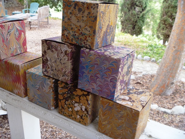 Marbled Craft Boxes