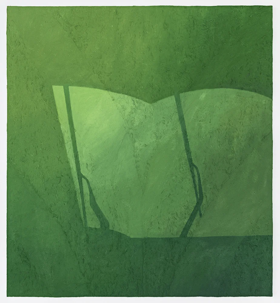 Clean Like Spring Rain , Oil paint, acrylic paint, urethane resin, epoxy on Dibond panel, 57 x 52 in., 2014