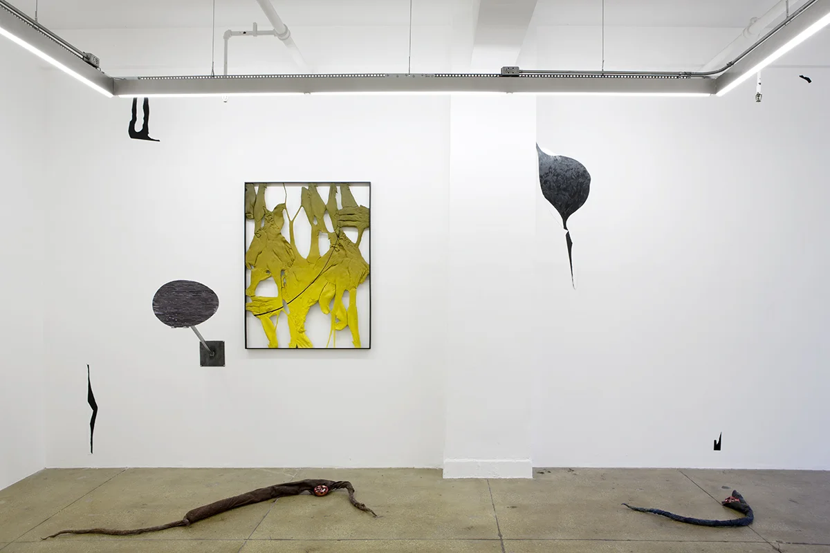 Installation View: KHAR PIDDA - A TRIBUTE, Lupo Borgonovo, Elaine Cameron-Weir and Ben Schumacher, Sam Falls, Lucy Kim, Dave Miko, Ruairiadh O’Connell, Matt Paweski, Kour Pour, Adele Röder